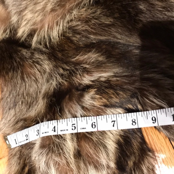 Fur coat knee long casual cocktail party evening - Picture 5 of 8
